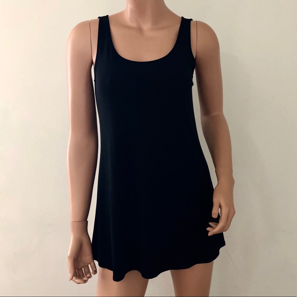 Eileen Fisher black silk blouse top XS